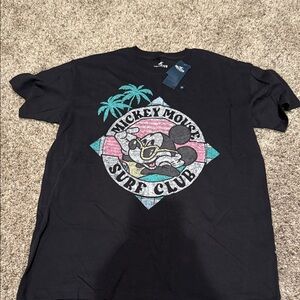 Hollister Black Mickey Mouse Surf Club Tee
